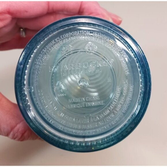 Starbucks 2022 Mermaid Scale Cold Tumbler Iridescent‎ Teal 16 0z. - Picture 6 of 9